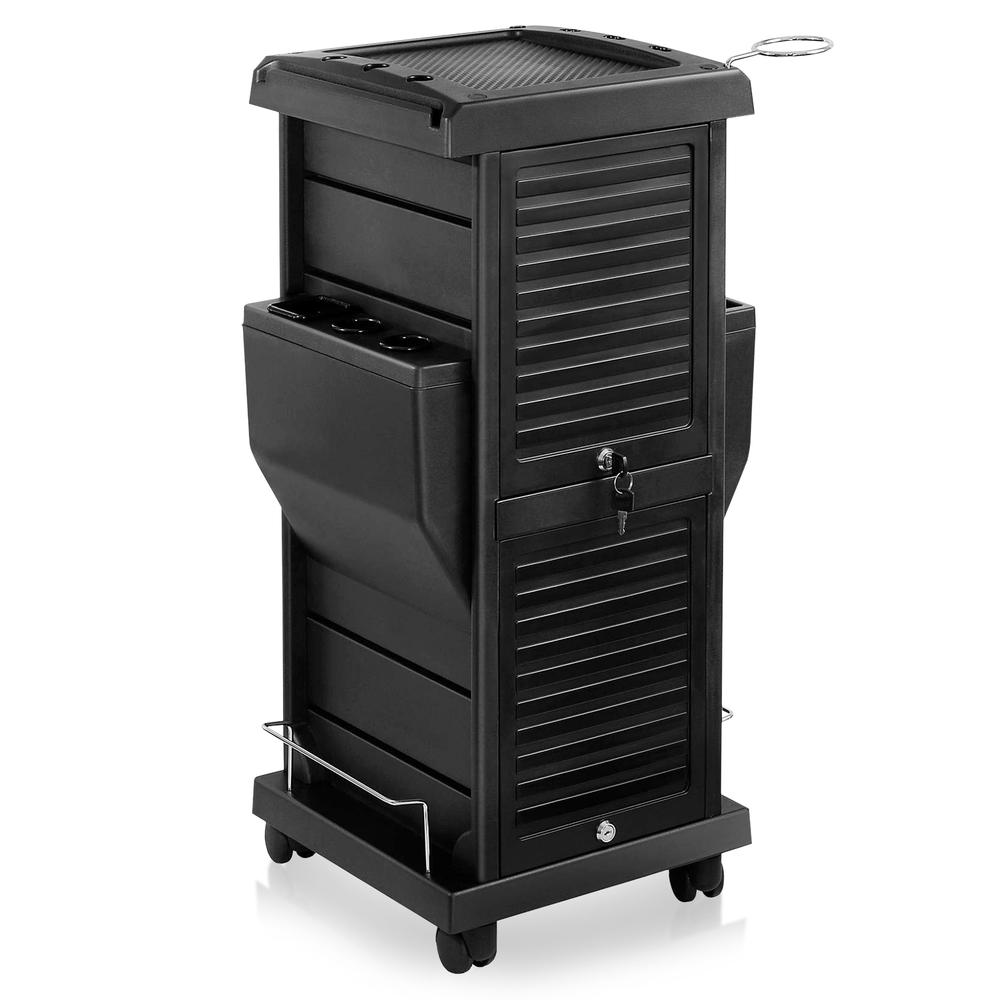 Premium Trolley w/ Pocket Inserts - Black by Saloniture