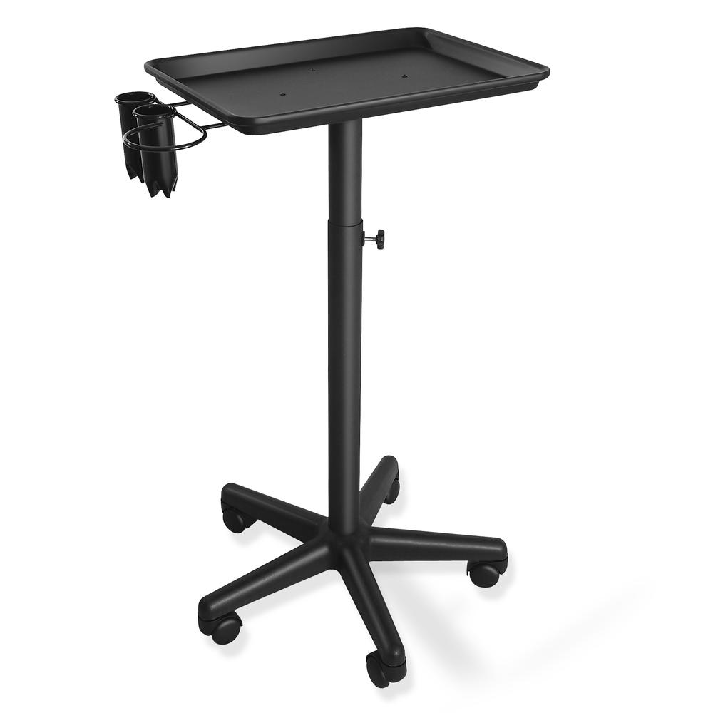 Aluminum Instrument Tray w/ Caddy - Black by Saloniture