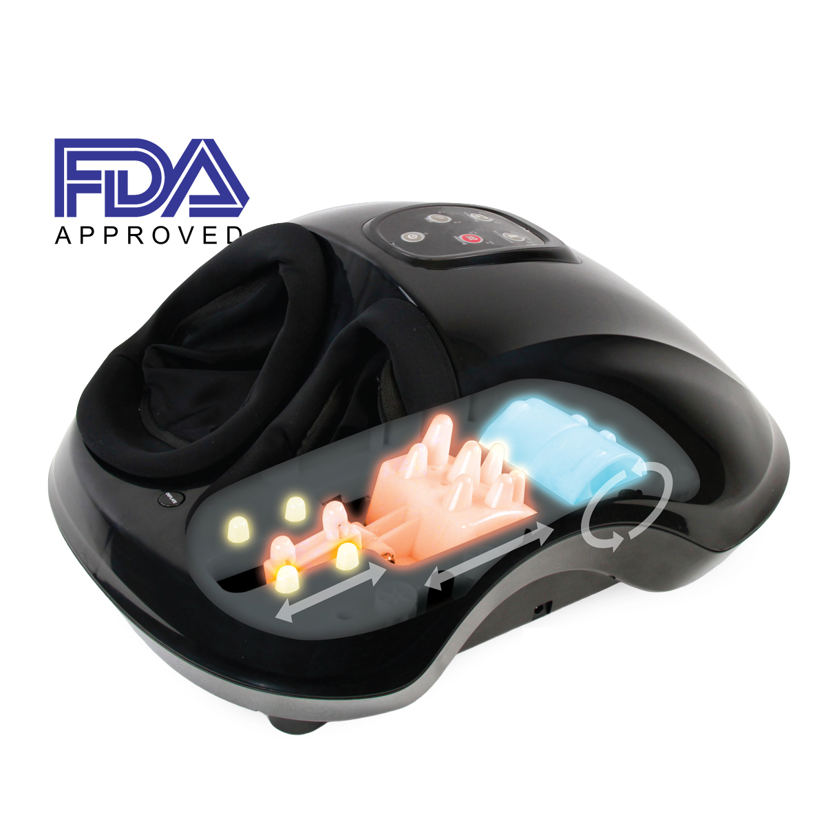 Shiatsu Foot Massager with Heat for Circulation FDA Approved Dai