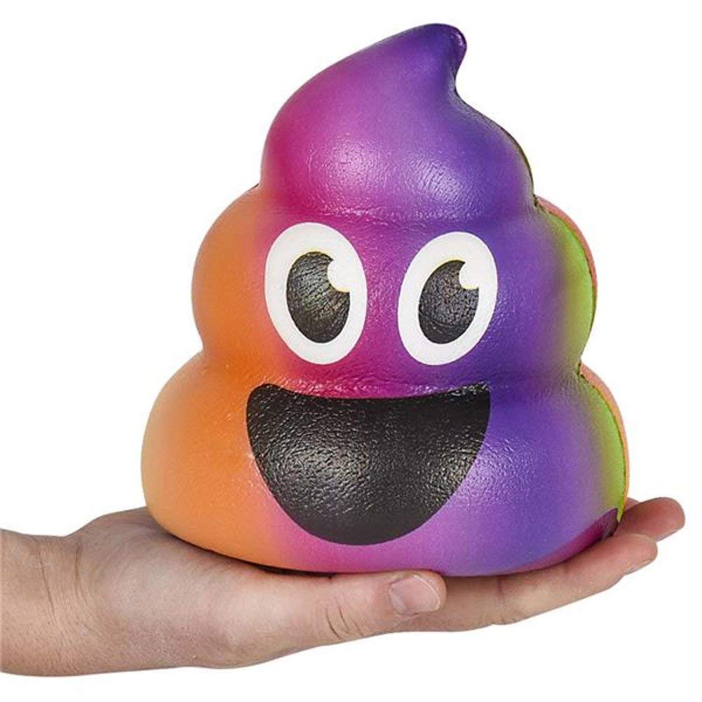 Cp Jumbo Color Super Cute Unicorn Poop Squishy Squeeze 6" Super