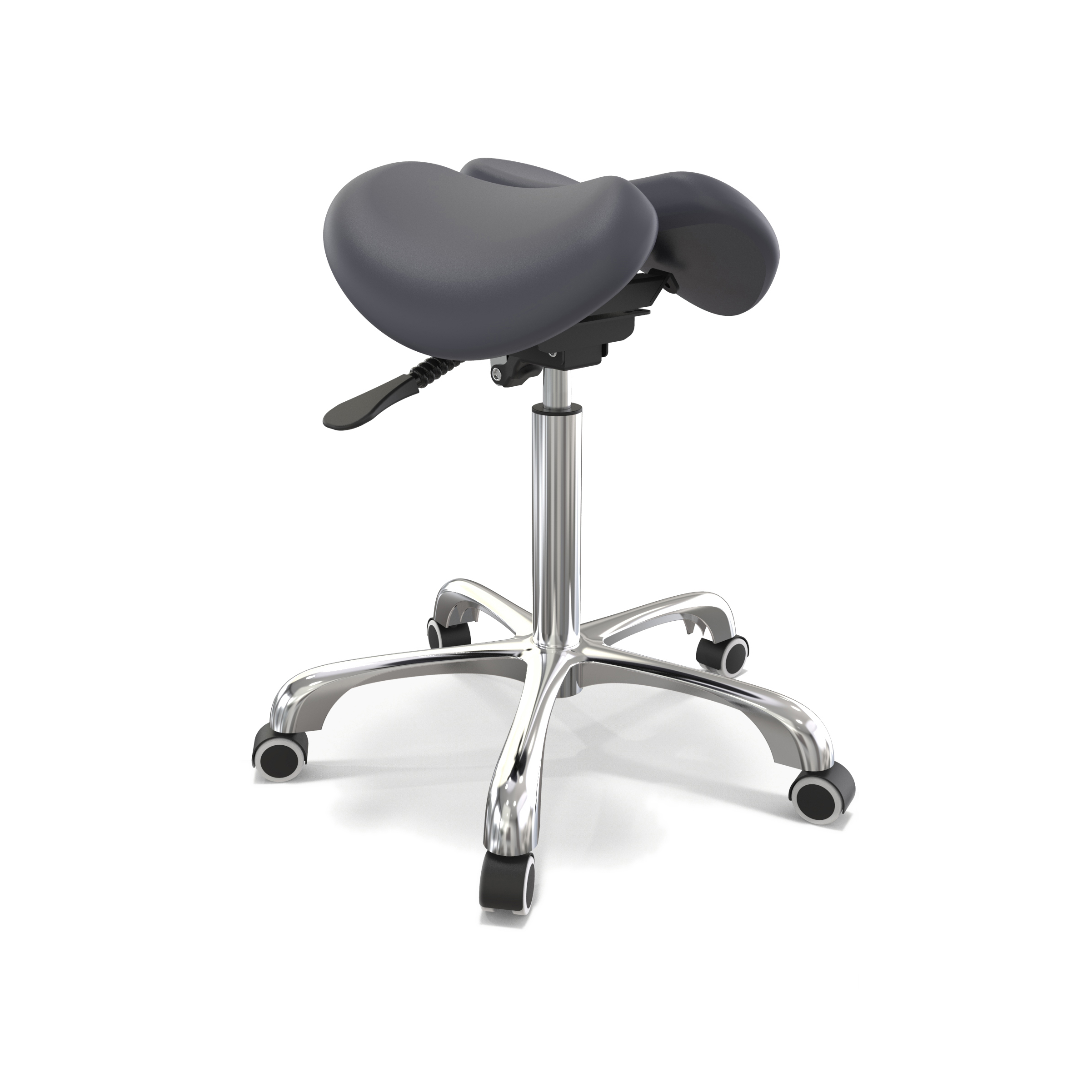 Master Massage Berkeley Ergonomic Split Style Saddle Stool in Ro