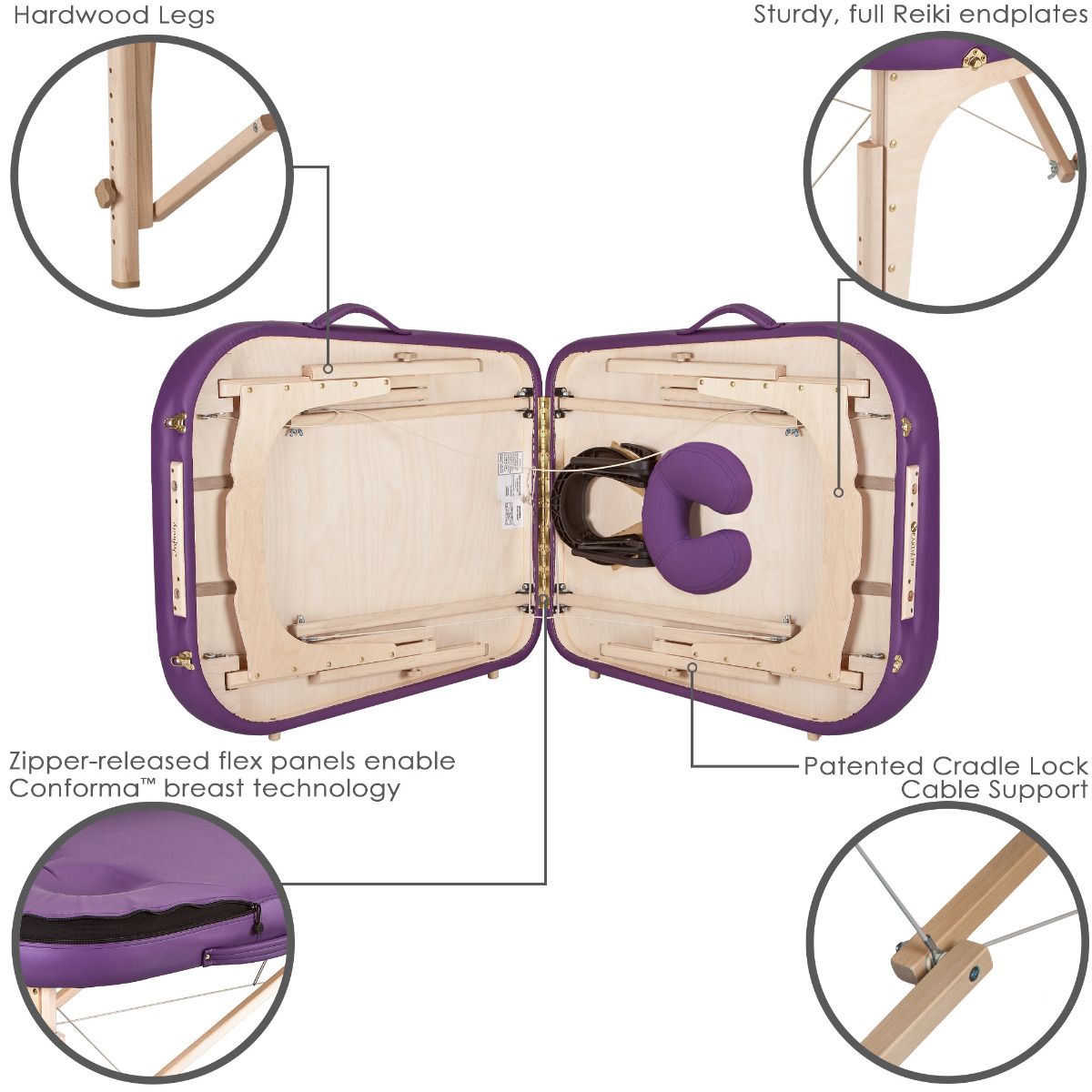 EarthLite® Infinity Conforma™ Portable Massage Table Only - Image 5