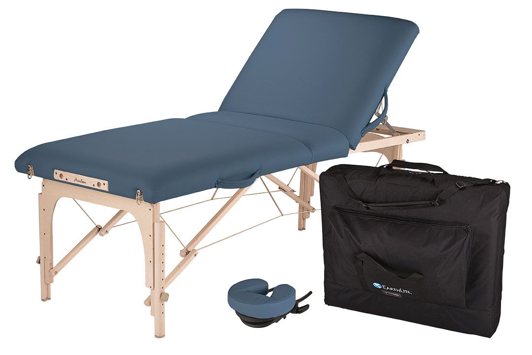EarthLite Avalon XD™ Tilt 30" Massage Table Package Mystic Blue
