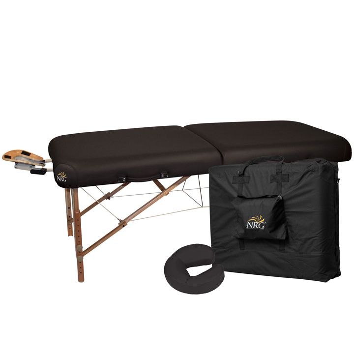 NRG Vedalux Massage Table Package Black