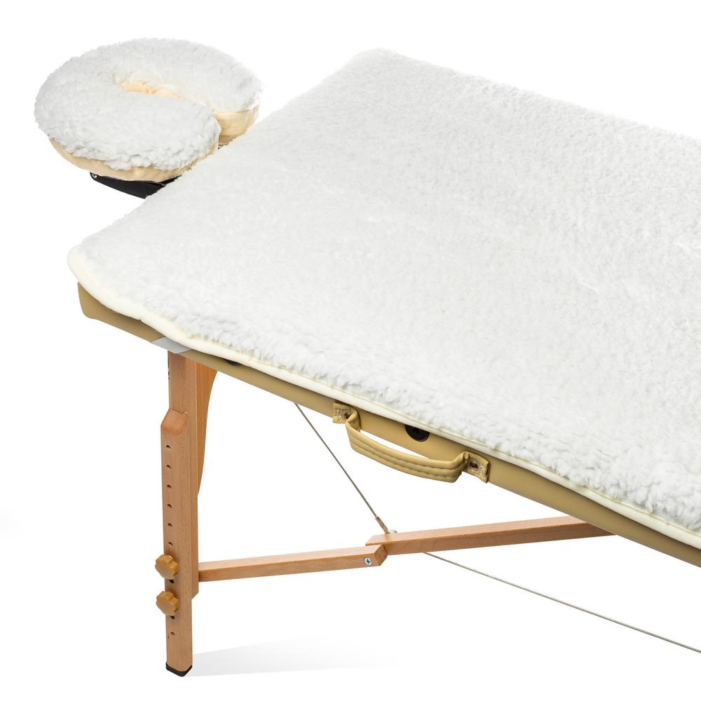 1/2" Thick Fleece Massage Table Pad & Face Cradle Set by Salonit