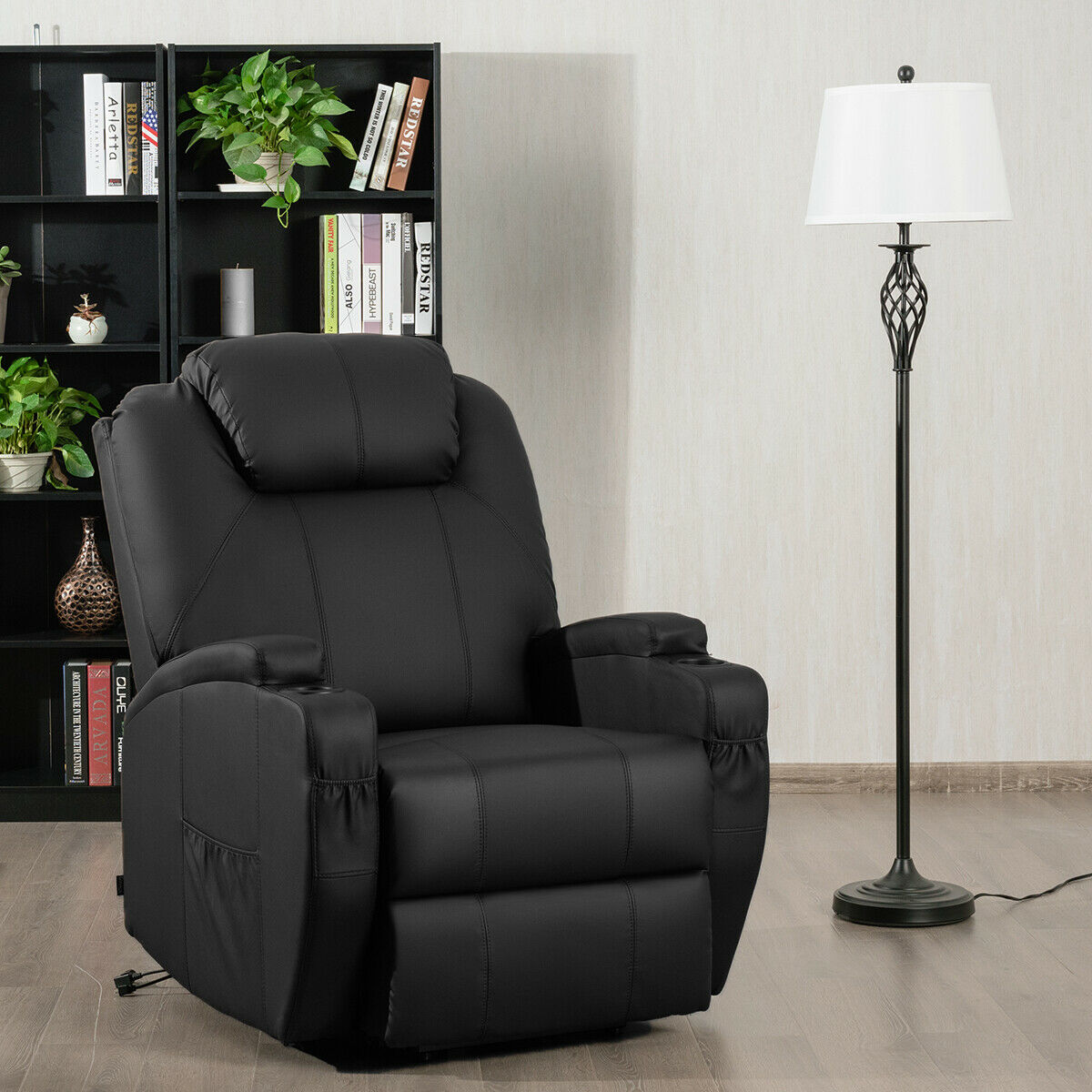 Costway Electric Lift Power Recliner Chair Heated Massage Sofa L