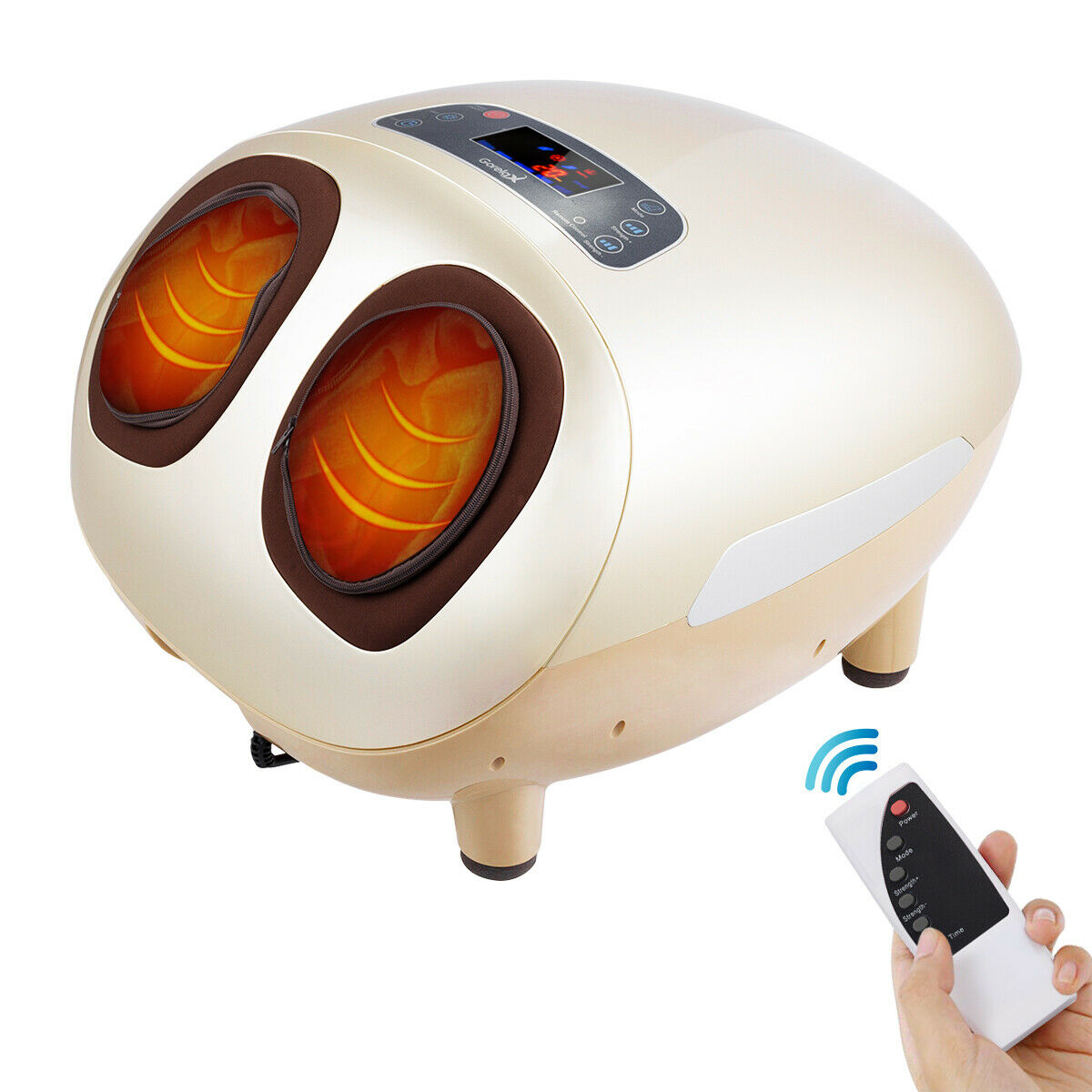 Costway Foot Massager Shiatsu Deep Kneading Massage Heat Rolling