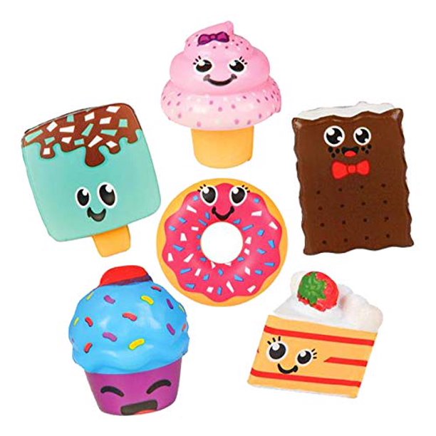 Set of 6 Cute Sweet Treats Food Snacks Squishy Slow Rise Foam Ch