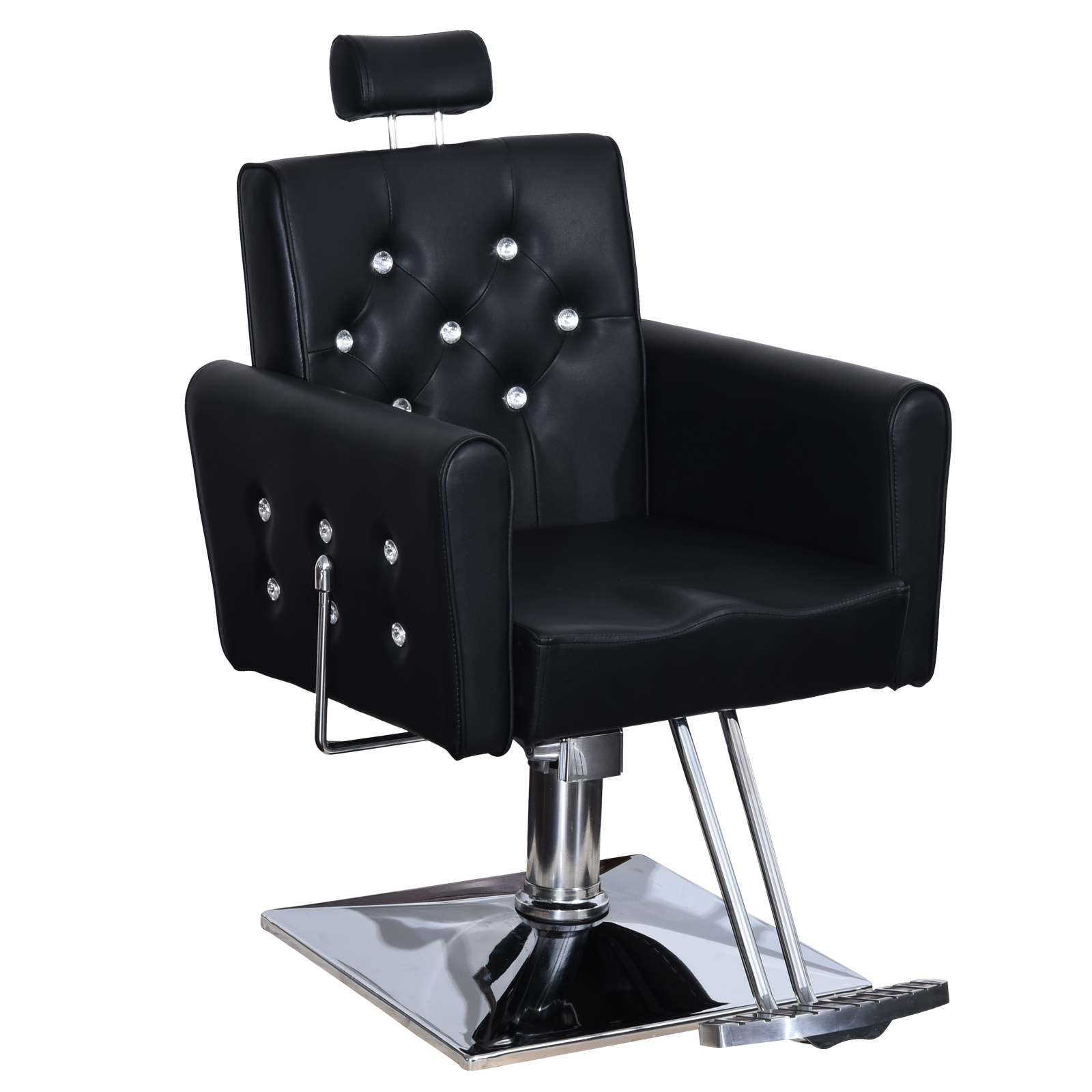 BarberPub Classic Recliner Barber Chair Antique Hair Spa Salon S