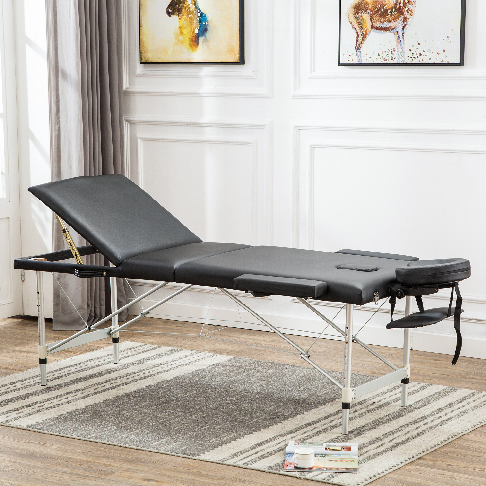 New Black 84" Portable Massage Table