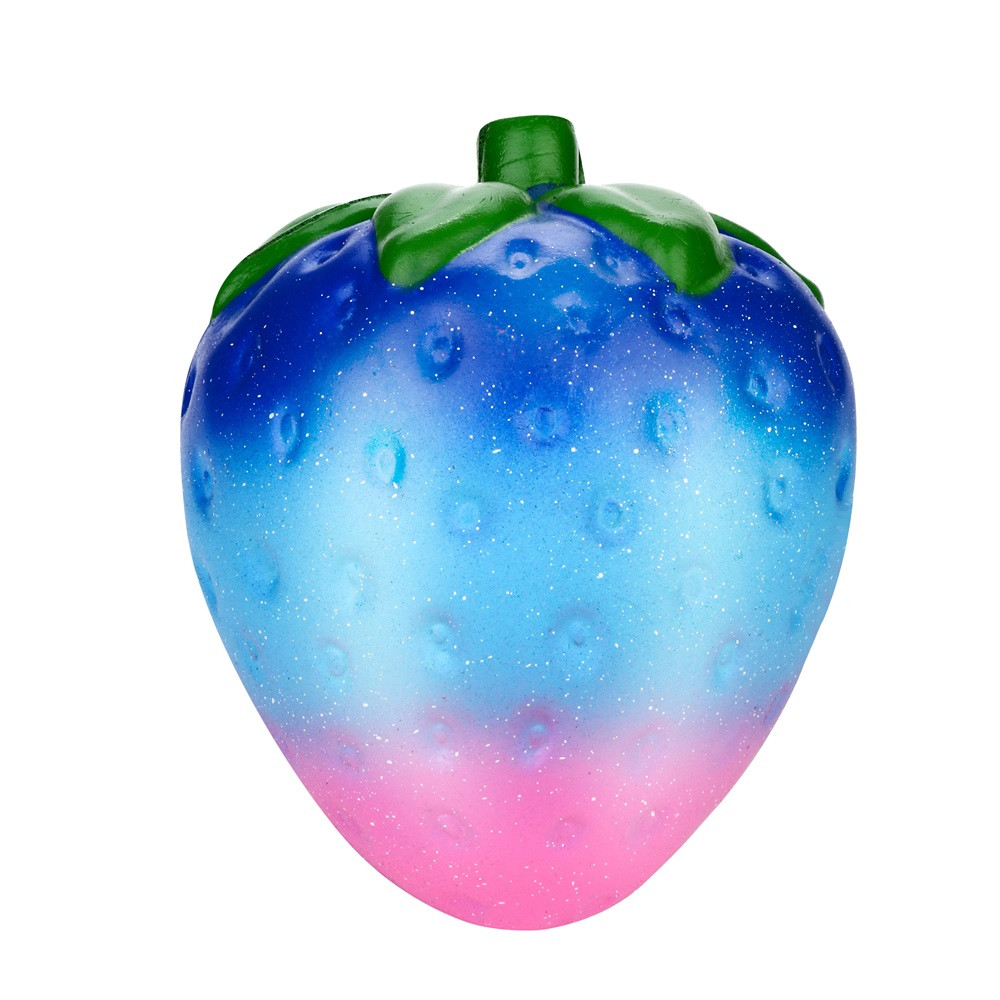 DZT1968 Jumbo Galaxy Strawberry Scented Squishy Charm Slow Risin