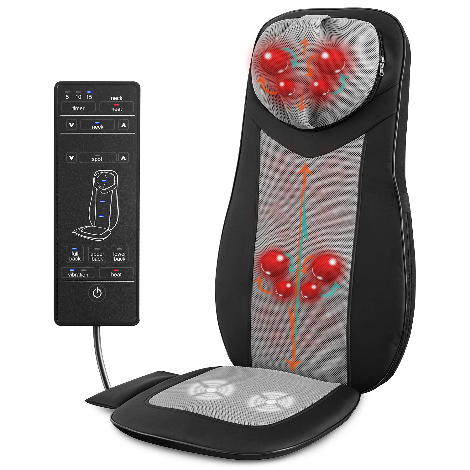 Belmint Back and Neck Massage Cushion with Shiatsu, Deep Kneadin