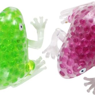 Set of 2 Cute Frog Water Bead Filled Squeeze Stress Balls - Squi