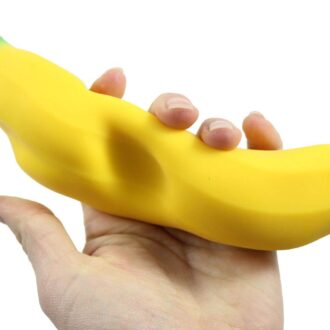 1 Squishy Sand-Filled Banana - Moldable Sensory, Stress, Squeeze