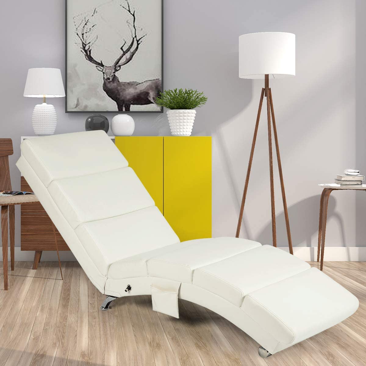 Synthetic Leather Chaise Lounge with Massage Function,Massage Ch