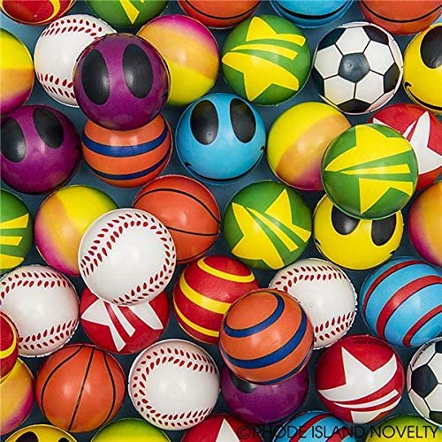 Rhode Island Novelty Stress Balls Bulk Value Assortment, 50 Pack