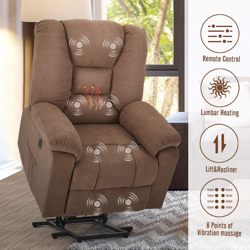 Microfiber Power Lift Electric Recliner Chair - Image 6