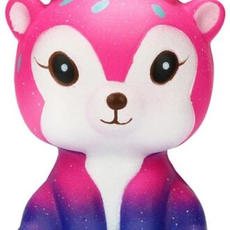 Outtop Kawaii Cartoon Galaxy Deer Squishy Slow Rising Cream Scen