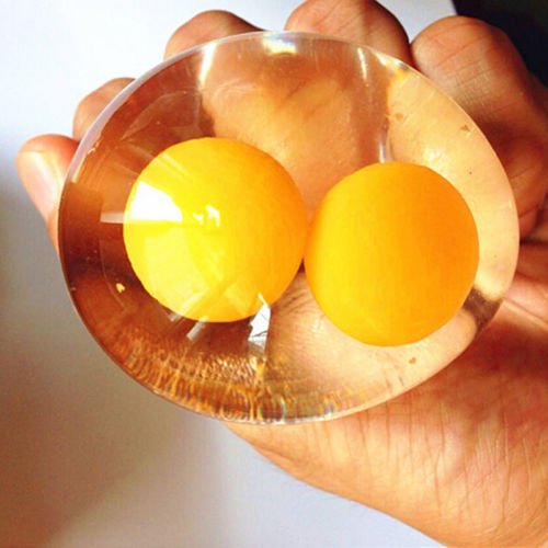 Splat Balls Squishy Squeeze Sticky Stress Relief Mesh 2 YOLKS EG