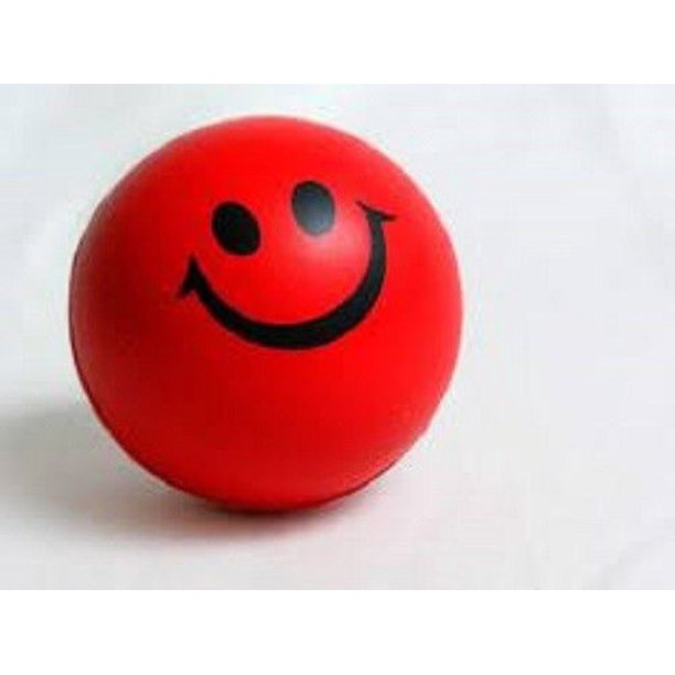 Splat Balls Squishy Squeeze Sticky Stress Relief Mesh RED SMILE
