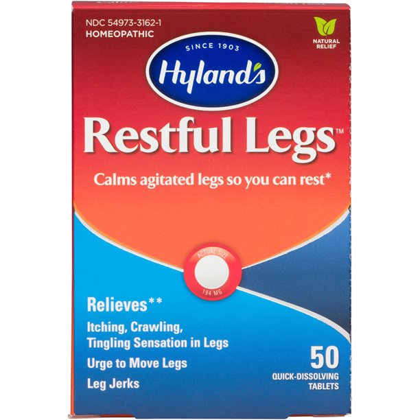 Hyland's Restful Legs Tablets, Natural Relief of Itching, Crawli