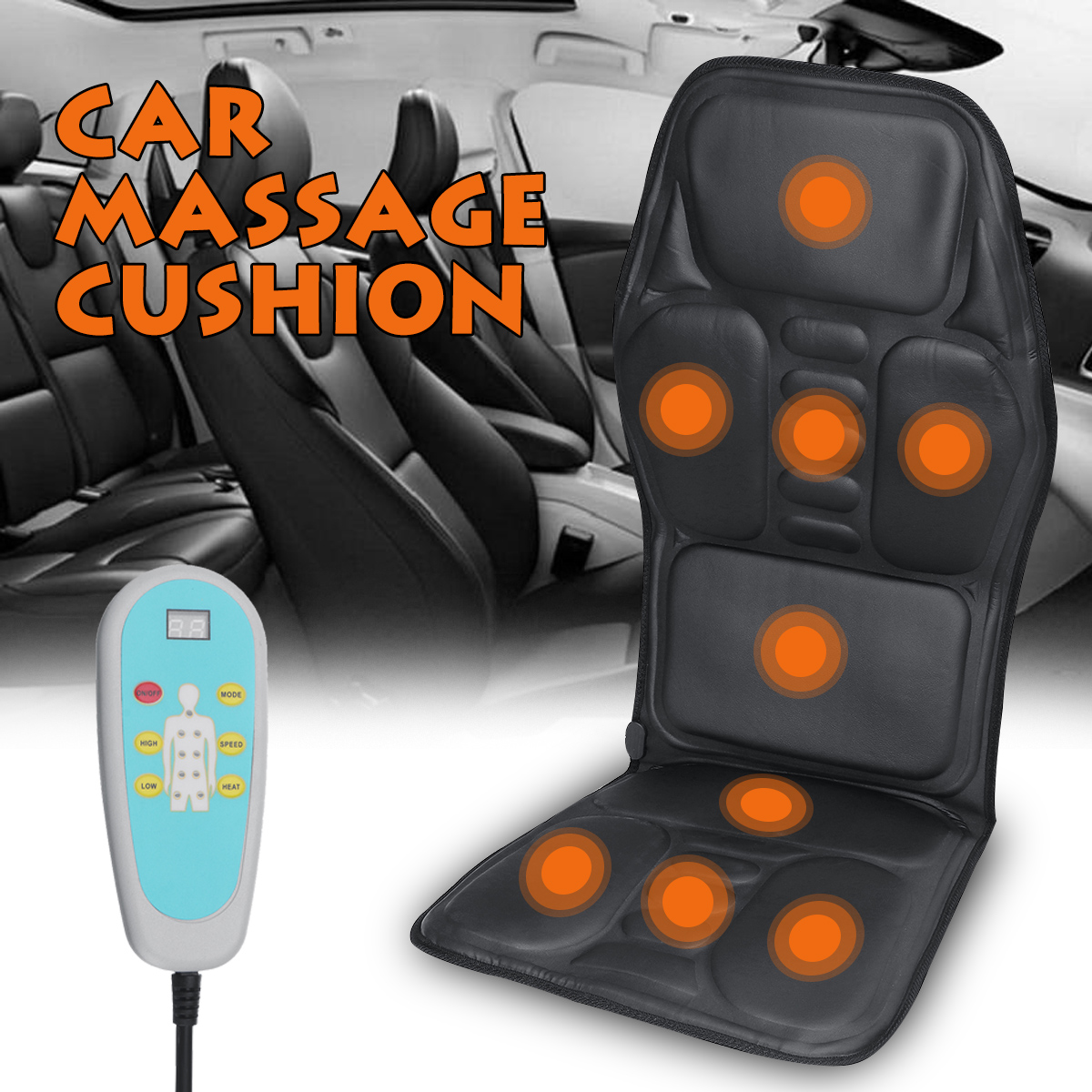 5 Intensity 9 Mode Electric Rolling Vibration Shiatsu Massager