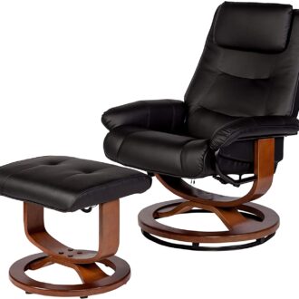 Relaxzen Deluxe Padded Massage Recliner, Black