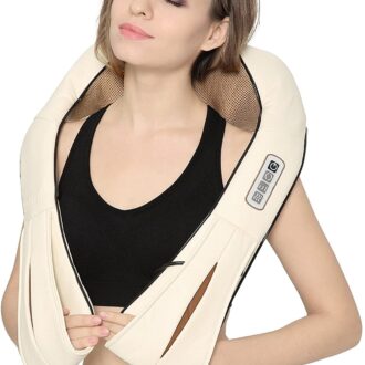 Nekteck Shiatsu Deep Kneading Massage Pillow with Heat, Car/Offi