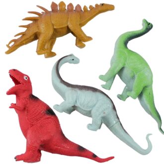 SET OF 4 Stretchy Dinosaur Toy - Fidget - Stress - Fun - Squishy