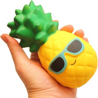 Large Pineapple Squishy Slow Rise Fruit Food Face - Sensory, Str