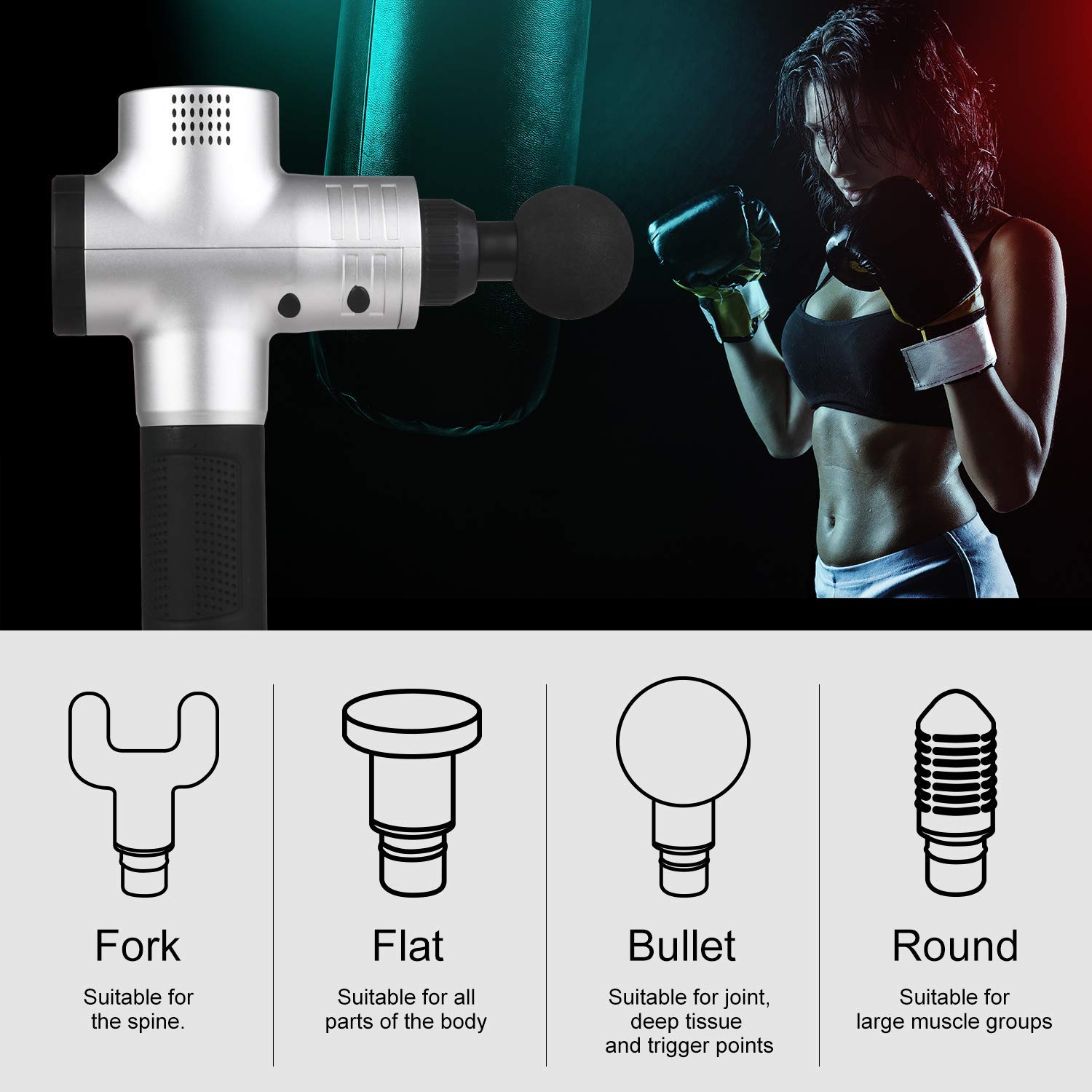 Muscle Massage Gun, Deep Tissue Massager - Image 3