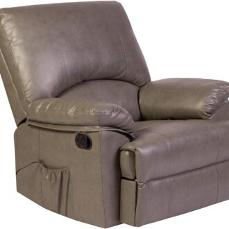 RelaxZen Reynolds Massage Recliner, Grey