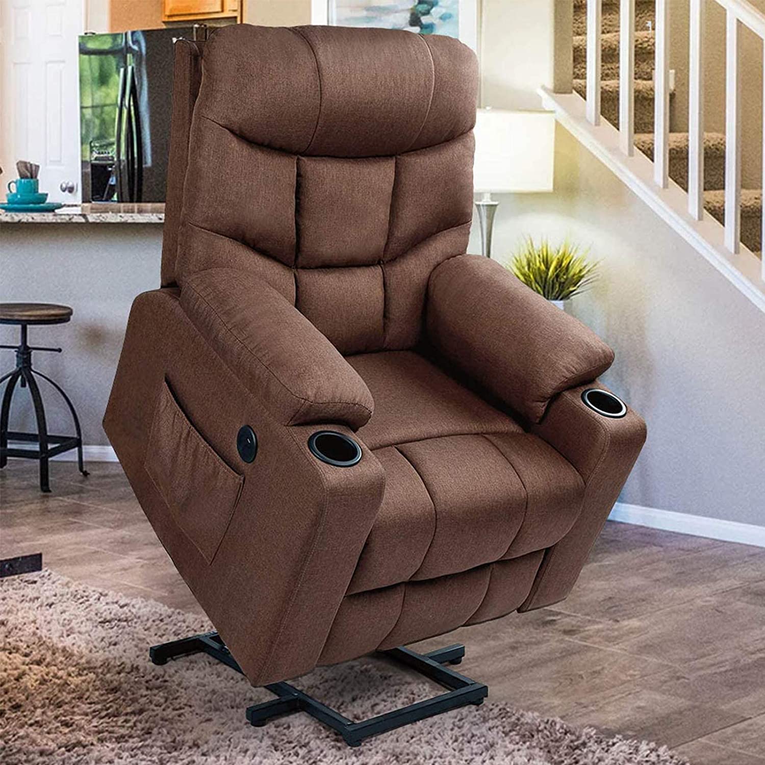 Microfiber Power Lift Electric Recliner Chair