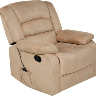 RelaxZen Longstreet Rocker Recliner with Massage, Heat and Dual