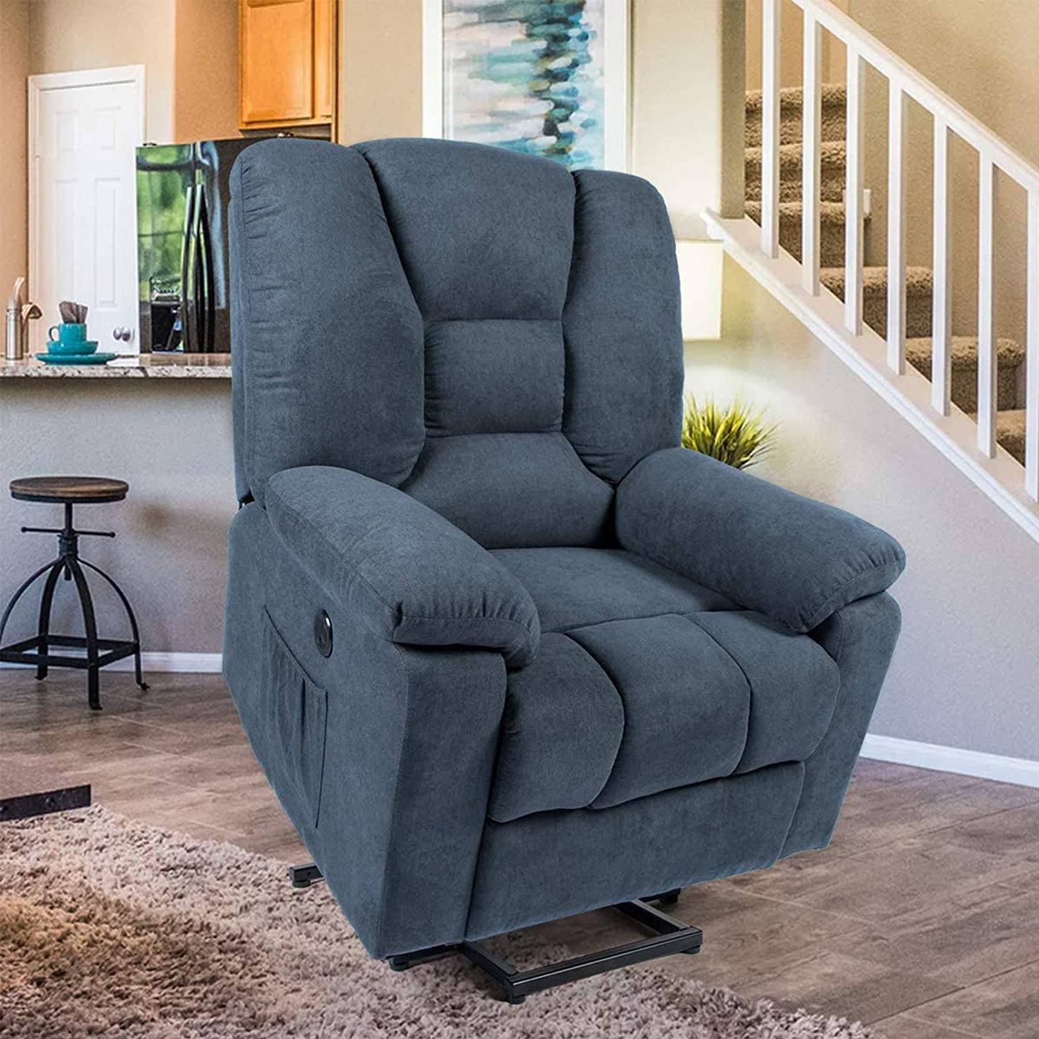 Microfiber Power Lift Electric Recliner Chair
