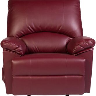 RelaxZen Reynolds Massage Recliner, Burgundy