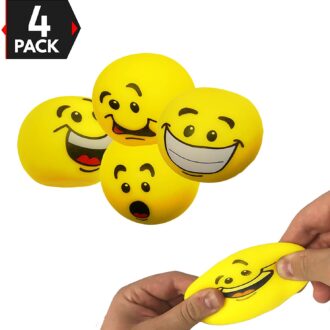 2.2" Emoji Stress Balls Stress Reliver, Stress Relief Toys (4 Pa