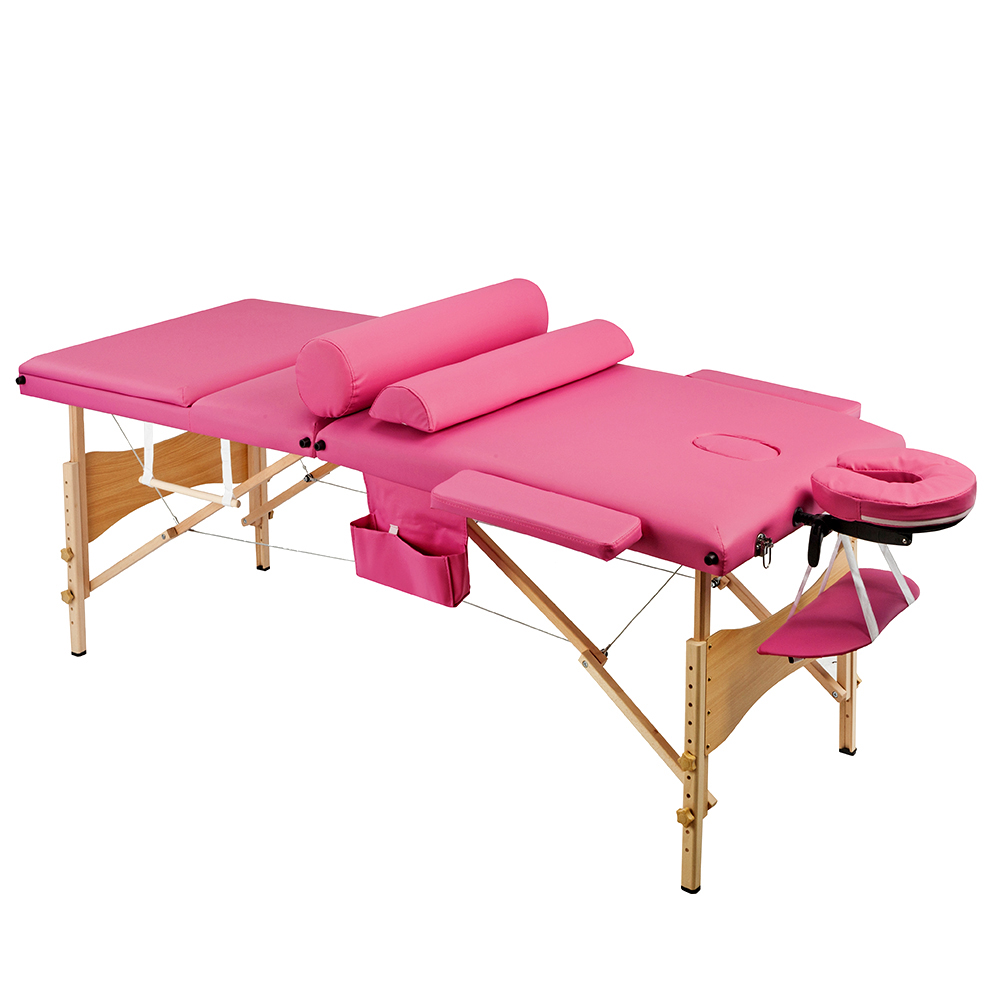 3 Sections Folding Portable Massage Table Set
