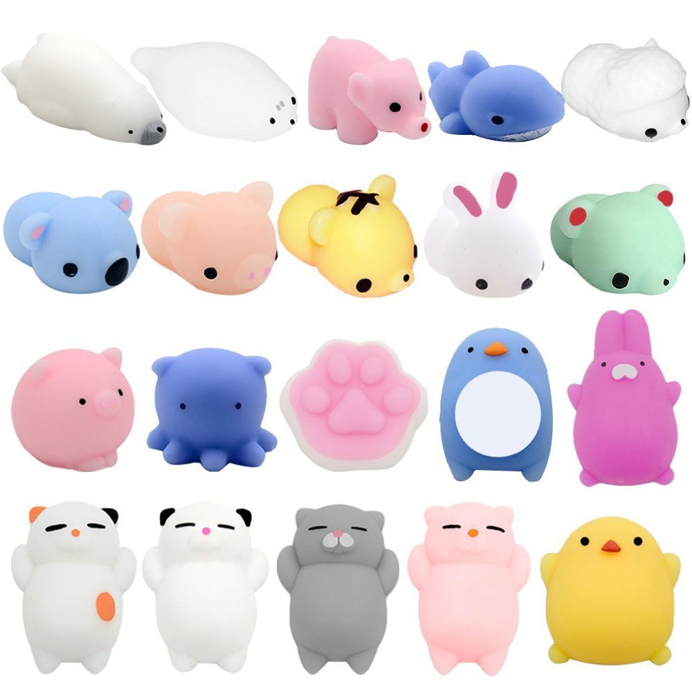 Mochi Squishies Toys, Outee 20 Pcs Squishies Cat Stress Mochi An
