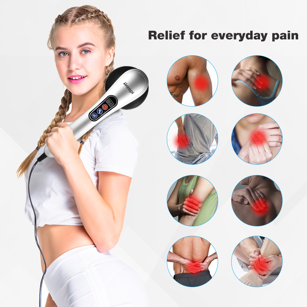 Ikeepi Electric Body Massager Vibration Handheld Massager Fat Re - Image 8