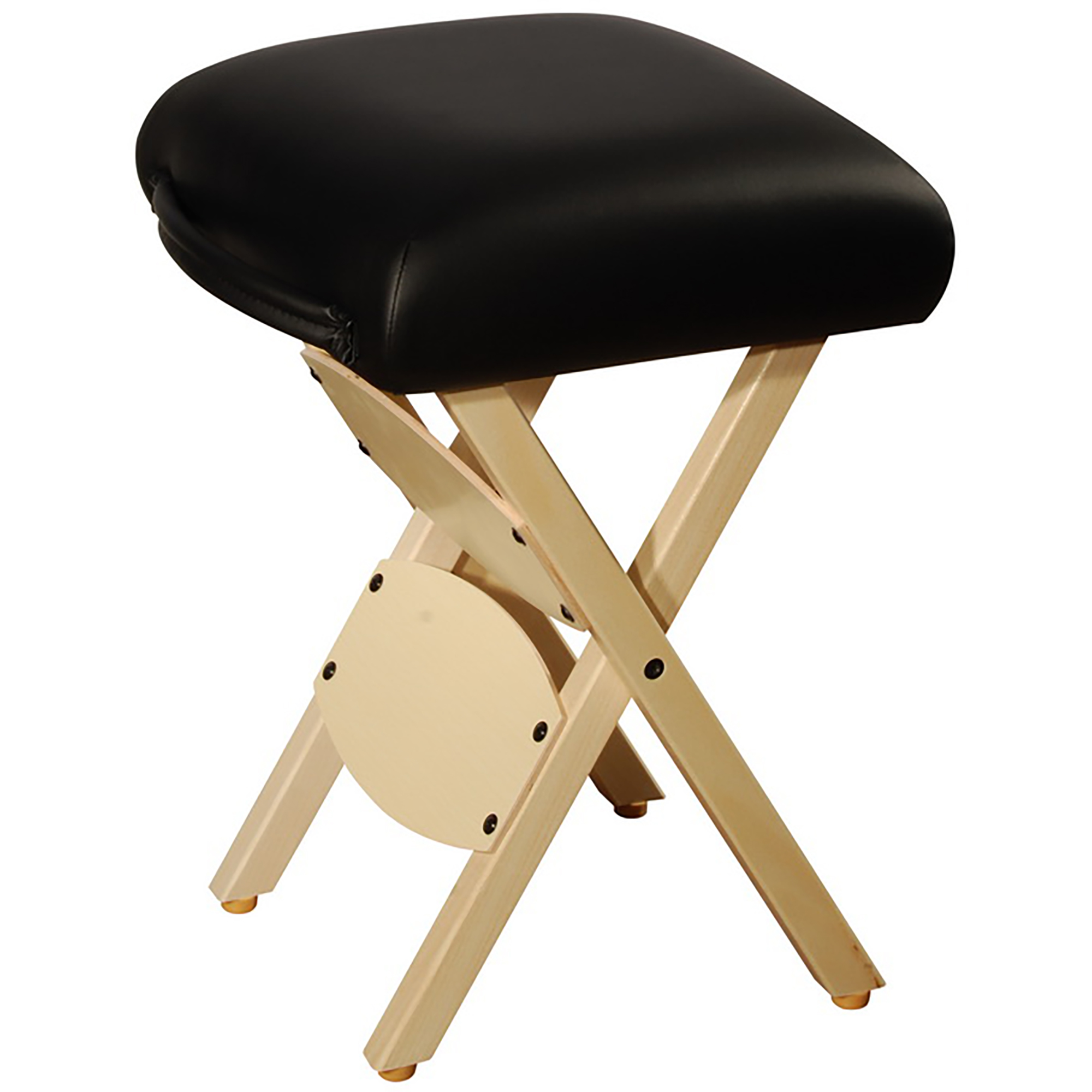 Master Massage Wooden Handy/Folding Massage Stool Black
