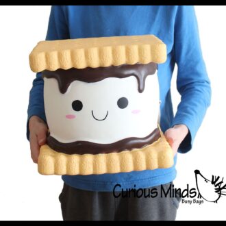 JUMBO S'more Squishy Slow Rise Foam Camp Food Toy - Scented Sens