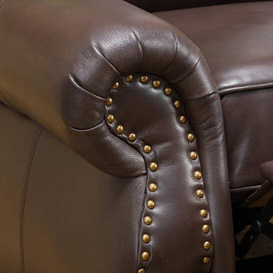 Jasmine PU Leather Recliner Club Chair - Image 3