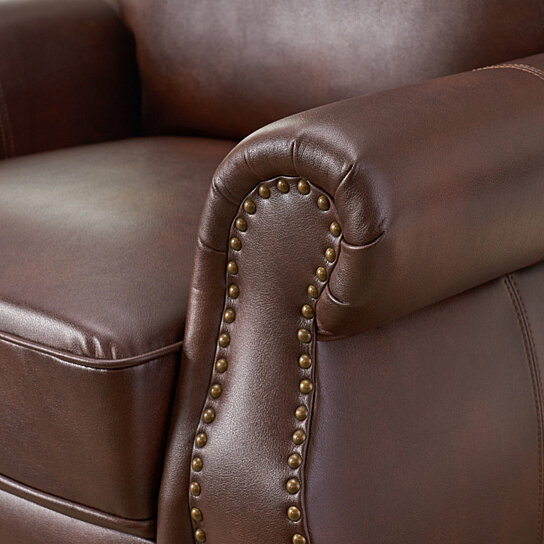 Jasmine PU Leather Recliner Club Chair - Image 6