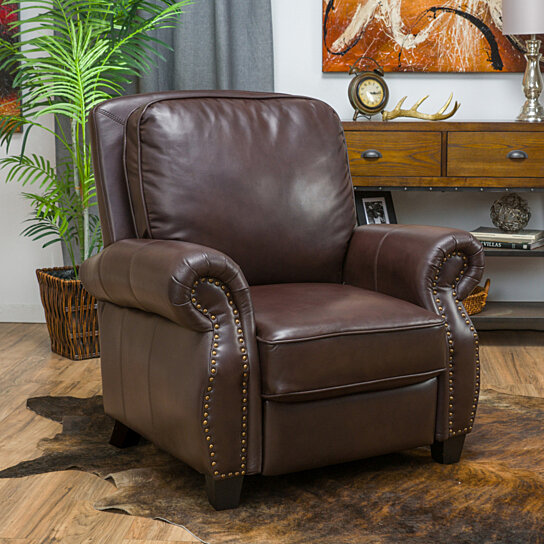 Jasmine PU Leather Recliner Club Chair - Image 4
