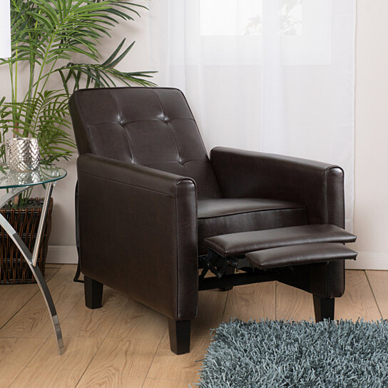 Elan Tufted Bonded Leather Recliner Chair - Image 2