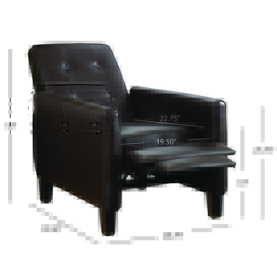 Elan Tufted Bonded Leather Recliner Chair - Image 6