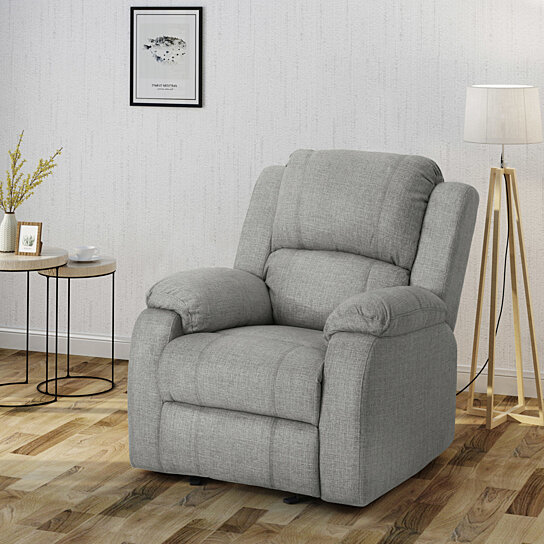 Scarlett Classic Fabric Gliding Recliner Chair - Image 2