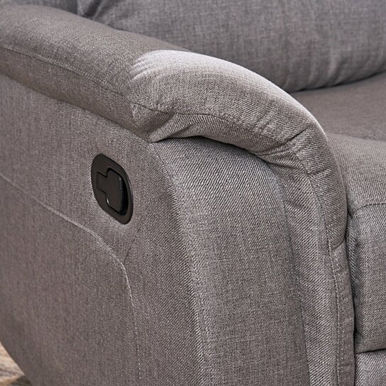 Cory Contemporary Fabric Upholstered Rocking Glider Recliner - Image 4