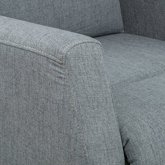 Tahiry Grey Fabric Recliner Club Chair - Image 4